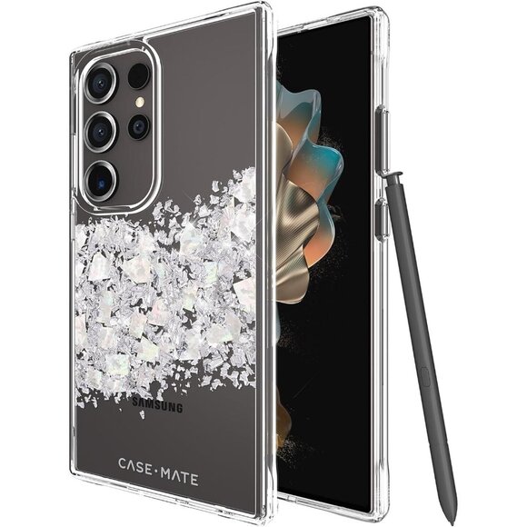 Case-Mate TOUCH OF PEARL Phone Case For Samsung Galaxy S24 Ultra Bling Glitter - Picture 1 of 5